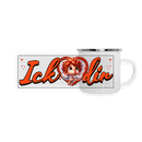 ICK❤️DIR-Panorama Emaille-Tasse - Weiß