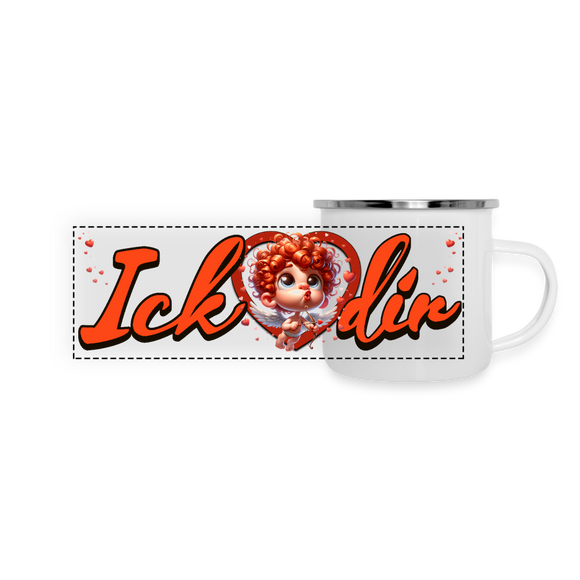 ICK❤️DIR-Panorama Emaille-Tasse - Weiß