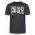 PASS MA UFF KEULE-Unisex T-Shirt BIO II - Dunkles Graublau