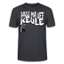PASS MA UFF KEULE-Unisex T-Shirt BIO II - Dunkles Graublau