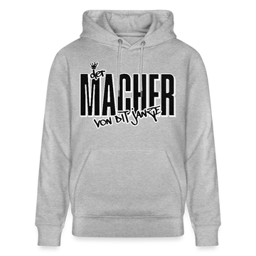 DER MACHER VON DIT JANZE - Unisex Bio-Hoodie - Grau meliert
