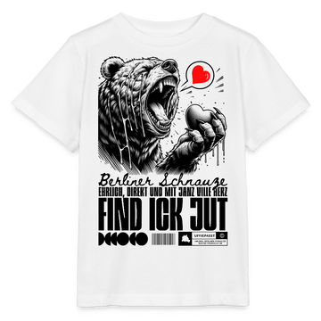 Berlin Souvenir-FIND ICK JUT-Kinder T-Shirt Bio - Weiß