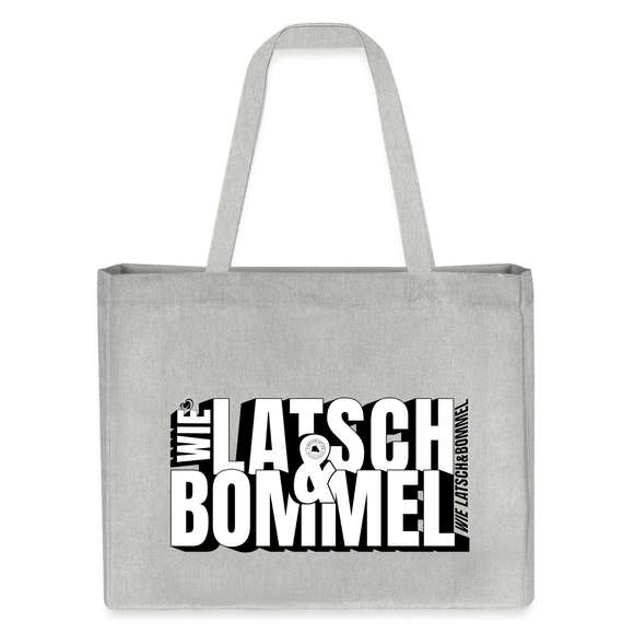 WIE LATSCH UND BOMMEL - Einkaufstasche - Grau meliert