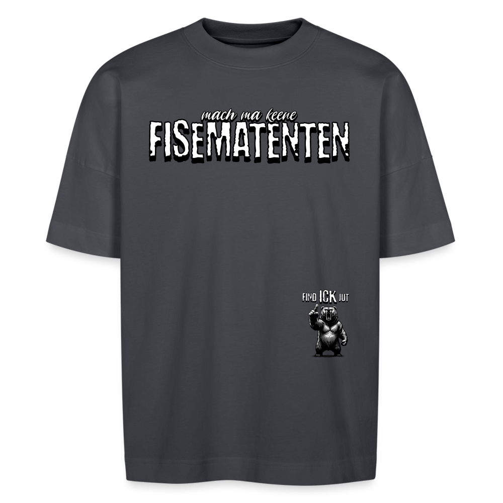 FISEMATENTEN-Unisex Oversize Bio-T-Shirt - Indigoblau