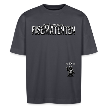 FISEMATENTEN-Unisex Oversize Bio-T-Shirt - Indigoblau