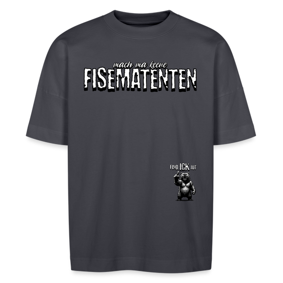 FISEMATENTEN-Unisex Oversize Bio-T-Shirt - Indigoblau