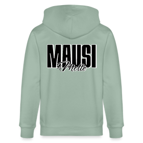 MAUSI UND MOTTE-Unisex Bio-Kapuzenjacke - Helles Graugrün