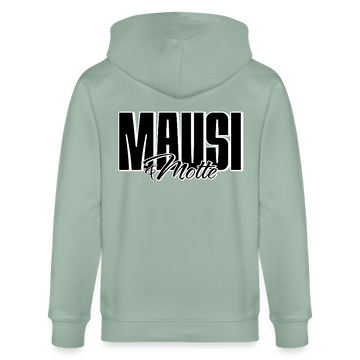 MAUSI UND MOTTE-Unisex Bio-Kapuzenjacke - Helles Graugrün