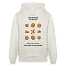 JEH MA NICH UFFN KEKS-Unisex Bio-Hoodie - Beige meliert