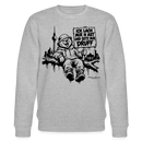 Berliner Spruch-ICK LACH MIR N AST-Unisex Bio-Sweatshirt - Grau meliert