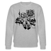 Berliner Spruch-ICK LACH MIR N AST-Unisex Bio-Sweatshirt - Grau meliert
