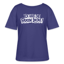 Berliner Schnauze-ICK HAB DIE FAXEN DICKE-Rundhals Frauen Bio-T-Shirt - Dämmerung