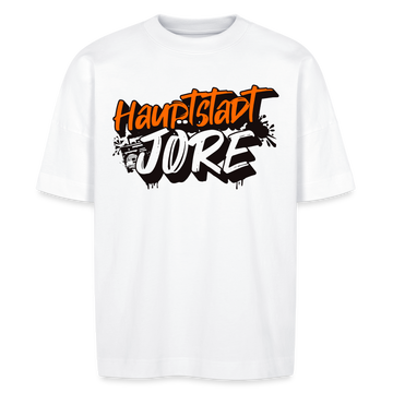 HAUPTSTADTJÖRE-Unisex Oversize Bio-T-Shirt - Weiß