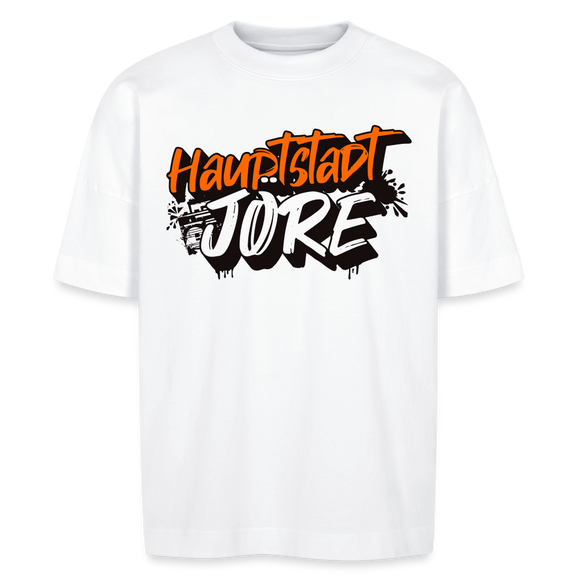 HAUPTSTADTJÖRE-Unisex Oversize Bio-T-Shirt - Weiß