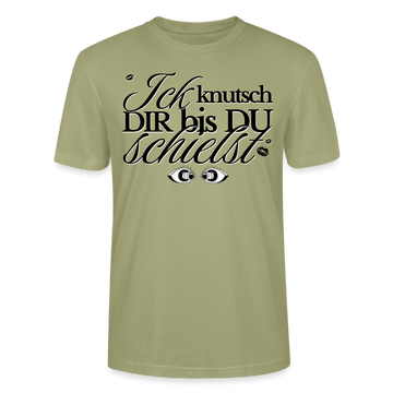 ICK KNUTSCH DIR - Unisex T-Shirt - Nebelgrün