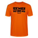 ICK MACH WAT ICK WILL-Unisex T-Shirt BIO II - Tieforange