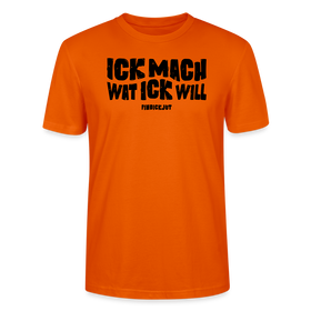 ICK MACH WAT ICK WILL-Unisex T-Shirt BIO II - Tieforange