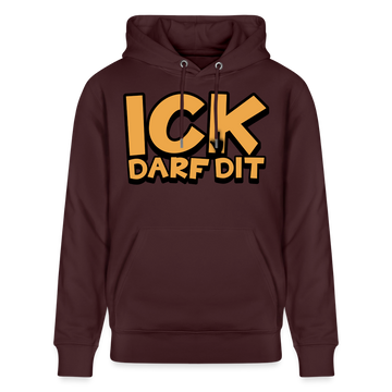 ICK DARF DIT - Bio-Hoodie - Maroon