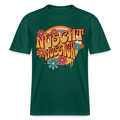 BERLINER RETRO-NÜSCHT MUSS ICK-Relaxed Fit Unisex Bio-T-Shirt - Forest