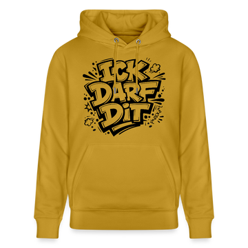 Berliner Spruch-ICK DARF DIT-Unisex Bio-Hoodie - Ocker