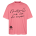 NACHTIGALL ICK HÖR DIR TRAPSEN-Oversized Unisex Bio T-Shirt - Pink 