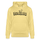 FLITZPIEPE-Unisex Bio-Hoodie mit dem Original Berliner Spruch - Gelb Viva 