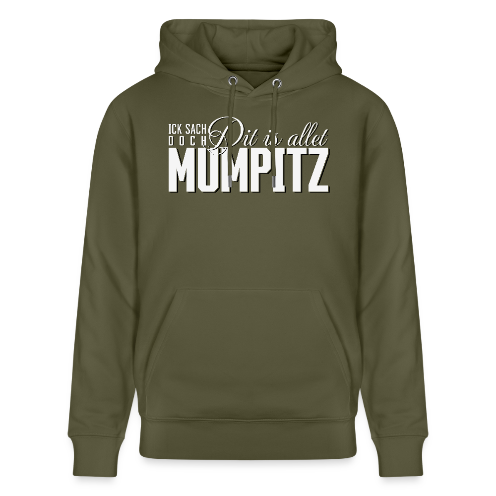 MUMPITZ-Unisex Bio-Hoodie-dunkel - Khaki Grün