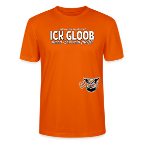 ICK GLOOB MEEN SCHWEIN PFEIFT!-Unisex T-Shirt Bio II - Tieforange
