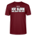 ICK GLOOB MIR LAUST DER AFFE-Unisex T-Shirt BIO II - Burgunderrot
