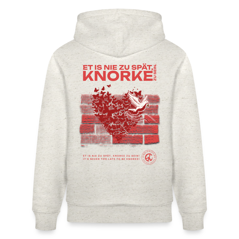 SEI KNORKE - Unisex Bio-Hoodie - Beige meliert