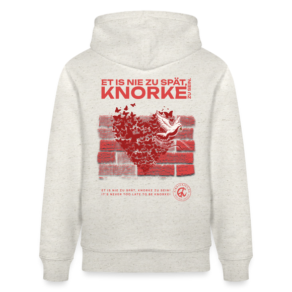 SEI KNORKE - Unisex Bio-Hoodie - Beige meliert