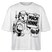 Berlin Shirt- MACH HINNE-Frauen Boxy Bio-T-Shirt mit Berliner Skyline - Weiß meliert