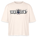 WAT IS'N?-Frauen Boxy Bio-T-Shirt - Weißgrau