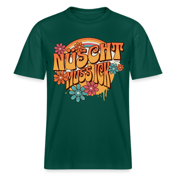 BERLINER RETRO-NÜSCHT MUSS ICK-Relaxed Fit Unisex Bio-T-Shirt - Forest
