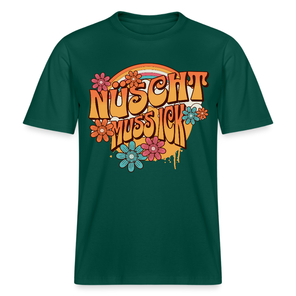 BERLINER RETRO-NÜSCHT MUSS ICK-Relaxed Fit Unisex Bio-T-Shirt - Forest