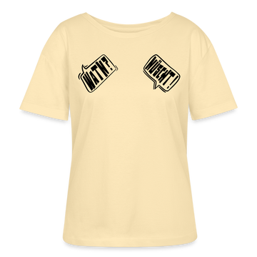 WATN? NÜSCHT!-Rundhals Frauen Bio-T-Shirt - Creme
