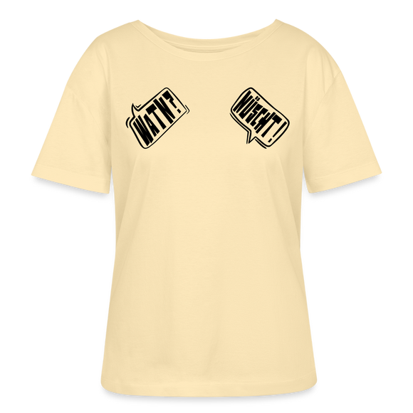 WATN? NÜSCHT!-Rundhals Frauen Bio-T-Shirt - Creme