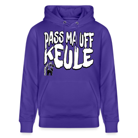 PASS MA UFF KEULE-Unisex Bio-Hoodie II - Purple Love 