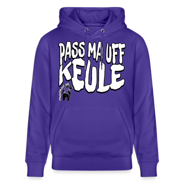 PASS MA UFF KEULE-Unisex Bio-Hoodie II - Purple Love 