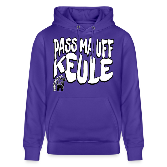 PASS MA UFF KEULE-Unisex Bio-Hoodie II - Purple Love 