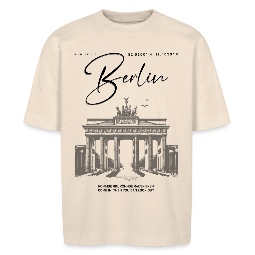 BERLIN-Unisex Oversize Bio-T-Shirt - Naturweiß