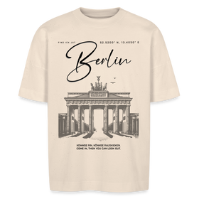 BERLIN-Unisex Oversize Bio-T-Shirt - Naturweiß