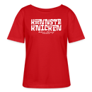 Berliner Spruch-KANNSTE KNICKEN-Rundhals Frauen Bio-T-Shirt - Rot