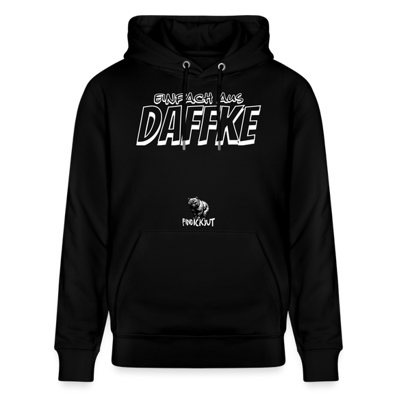 Berliner Spruch-Einfach AUS DAFFKE-Unisex Bio-Hoodie - Schwarz