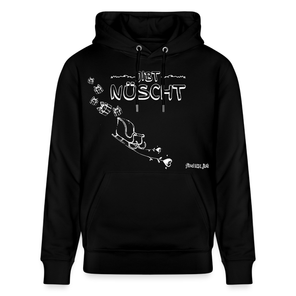 Weihnachten in Berlin 25-JIBT NÜSCHT-Unisex Bio-Hoodie - Schwarz