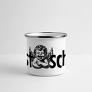 URST SCHAU - Panorama Emaille-Tasse - Weiß