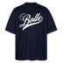 ICK FREU MA WIE BOLLE-Oversized Unisex Bio T-Shirt - Navy