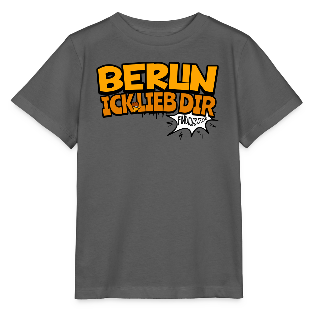 BERLIN ICK LIEB DIR -  Kinder BIO T-Shirt - Anthrazit