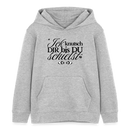 ICK KNUTSCH DIR - Kinder Bio-Hoodie - Grau meliert