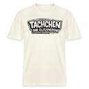 Dit Berlin Shirt-schwarzer Comicstyle-BrustPrint "TACHCHEN IHR FLITZPIEPEN"- RELAXED FIT Unisex Bio T-Shirt - Naturweiß 